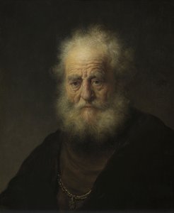 金の鎖を持つ老人の研究 作： Rembrandt van Rijn